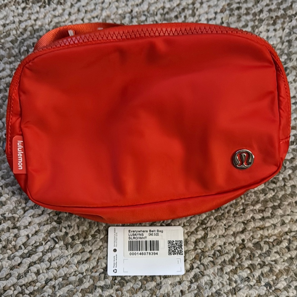 Lululemon Orange Red Belt Bag
